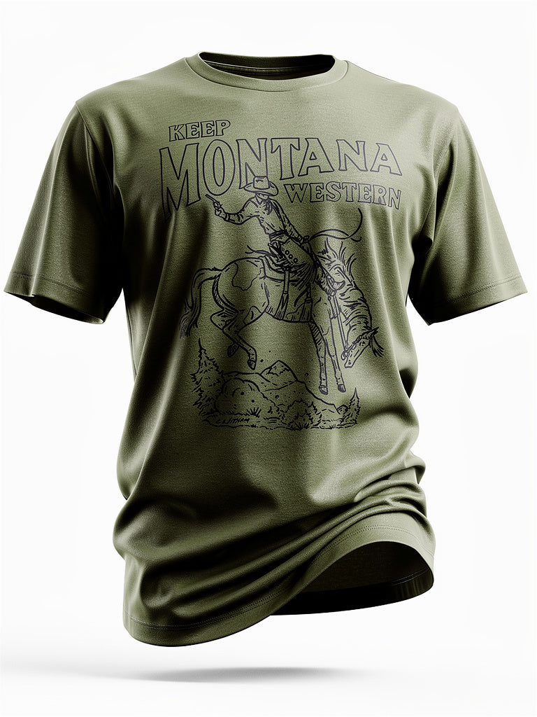 T-shirt with outline logo